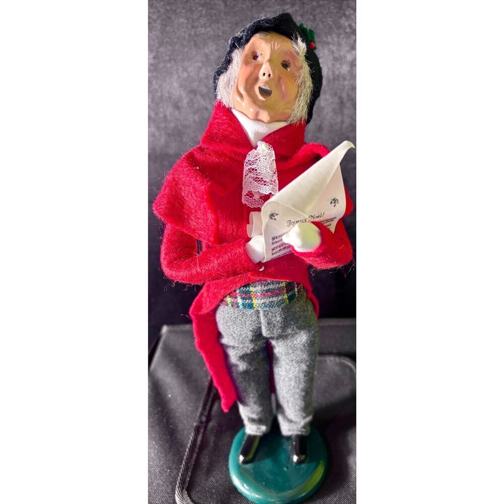 Byers Choice The Carolers Grandfather In Red 126R #36 of 100 Signed & Dated 1996 - Picture 1 of 10